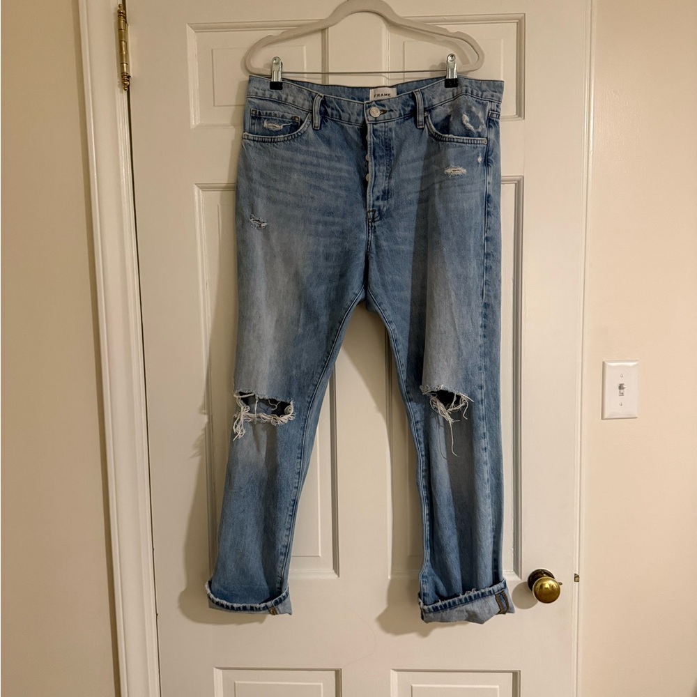 Frame Denim Men's Light Blue Relaxed Jeans